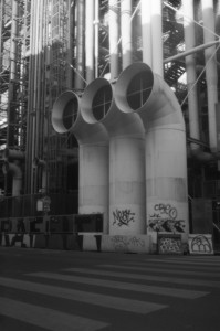 Rue Beaubourg, Centre Georges Pompidou - 1er avril 2020 9h07